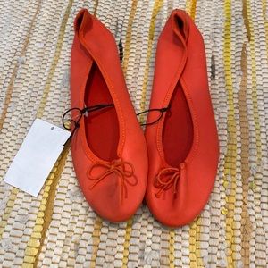 Orange Ballerina flats